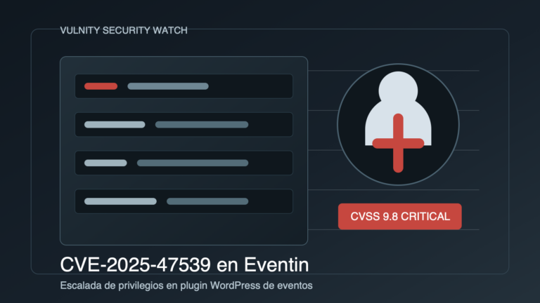 Alerta CVE-2025-47539 en Eventin